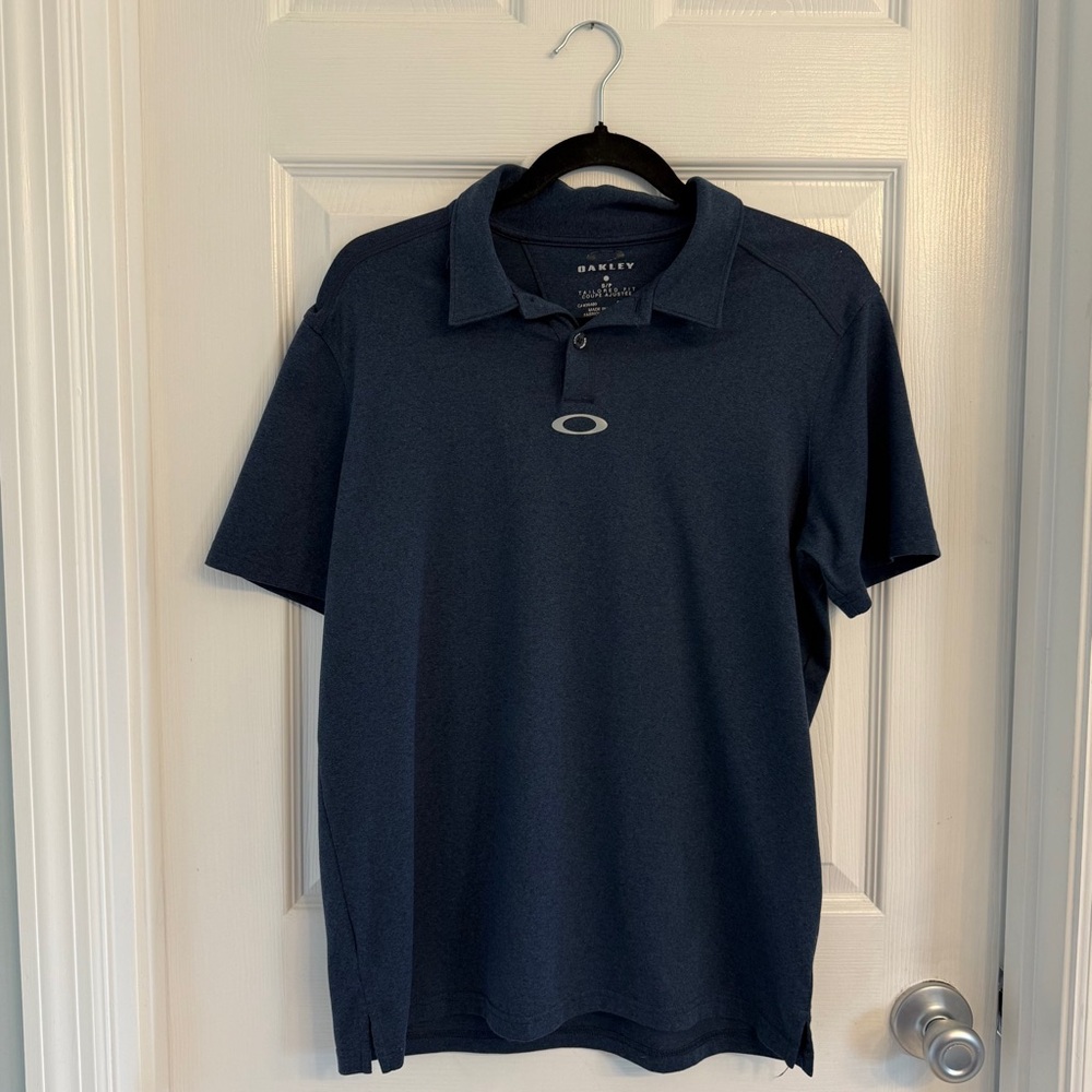 Oakley Men's Dark Blue Polo Golf Shirt